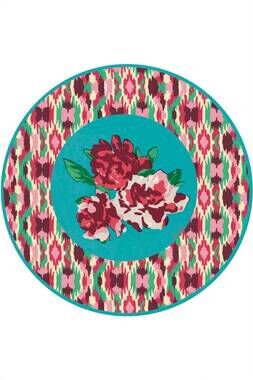 NEW LISA CORTI dali placemats in turquoise